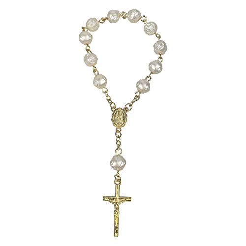 Geavonyg Acrylfinger Taufe Rosenkränke Religiöse Gebetsball Perlen Überqueren Rosenkranzperlen Gunst Für Frauen Männer Finger Taufe Rosenkränze von Geavonyg
