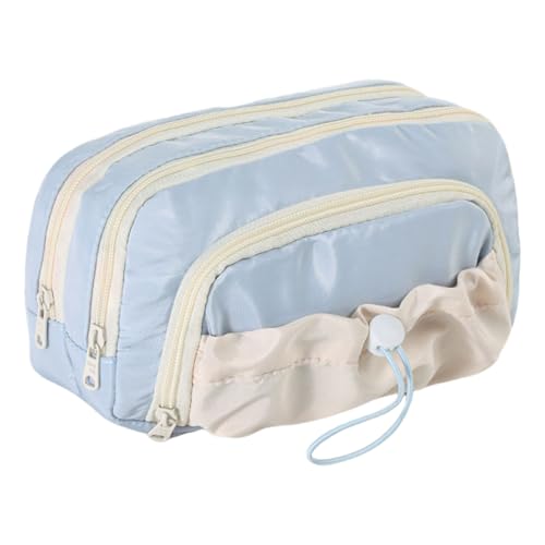 Geavonyg Bleistift Mit Großer Kapazität Bleistift Mit Mehrschichtigen Stiftbeuteln Multilayer Stift Organisatoren Bag Travel Cosmetic Bag Für Studentische Frauen Bleistiftbeutel von Geavonyg