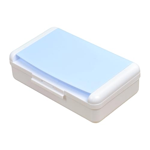 Geavonyg Double Layer Clear Pencil Case Hohe Kapazität Stiftspeicherbox Tragbare Pen Organisatoren Farbige Organisatoren Für Kid Double Layer Case von Geavonyg