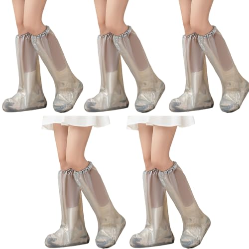 Geavonyg Erwachsene Kids Schuhabdeckungen Single Verwendet Nicht Schlau Eingedickte Kofferraum Langes Wasserabweisende Überschuhende Protektoren Nicht Schlau von Geavonyg