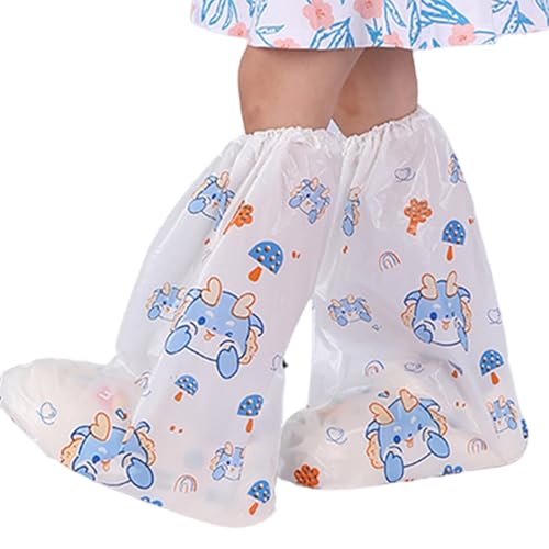 Geavonyg Erwachsene Kids Schuhabdeckungen Single Verwendet Nicht Schlau Eingedickte Kofferraum Langes Wasserabweisende Überschuhende Protektoren Nicht Schlau von Geavonyg