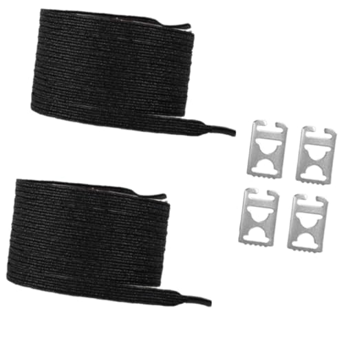 Geavonyg Erwachsene Kinder Glitzern Metallische Gummibänder Nicht Schnürsenketten Mit Metallschlos von Geavonyg