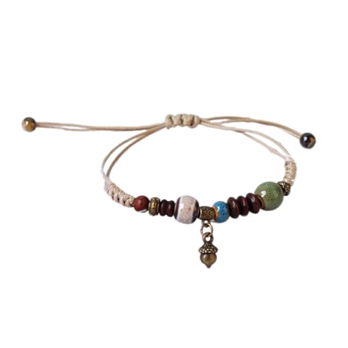 Geavonyg Ethnische Keramik Perlenarmband Handgefertigtes Handgefertigte Handgelenksketten Dekoration Einzigartige Handschnüre Für Männer Und Frauen Partyarmband von Geavonyg