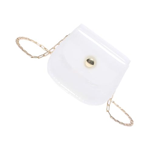 Geavonyg Frauen Kleine Botenbeutel Ketten Schulterkreuzkörper Münzgrundstück Sättel Klare Einkaufsdating Ketten Crossbody Für Frauen Kleine Schulter Klare Sättel von Geavonyg