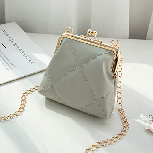 Geavonyg Frauen Kleine Messengerbeutel Mädchen PU Leder Schulter Süßes Lippenstift Make Up Weibliche Crossbody Coin Handtasche Frauen PU Leder Schulter Messenger Münze Crossbody von Geavonyg