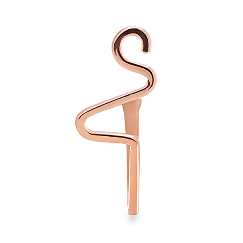 Geavonyg Gefälschte Septum Nasenringe Reifen Nicht Durchdringender Clip Auf Kautoop Hoop Falscher Körper Nicht Durchdringender Schmuck Für Frauen Männer U Klingeln von Geavonyg