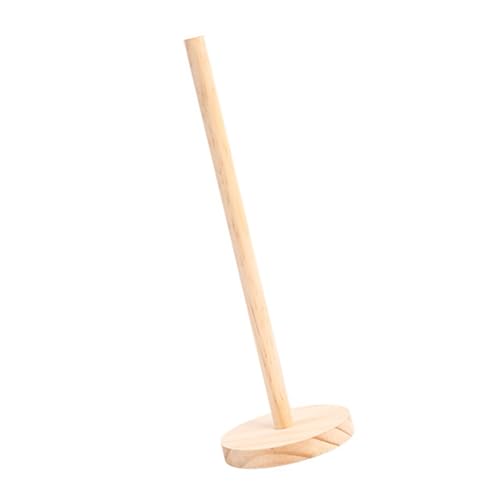 Geavonyg Große Kapazität Holzhaarkrawatten Display Rack Für Home Oder Salon Vertikaler Risshändler Stall Basis Haarzubehör Ständer Beauty Salon Display Organizer von Geavonyg