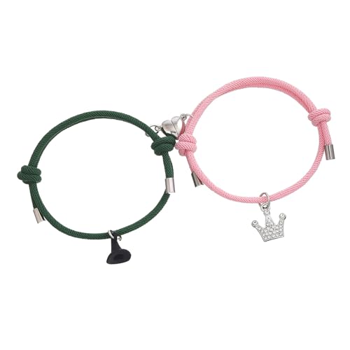 Geavonyg Handgefertigte Glasperlenarmbänder Mit Magnetverschluss Paar Handchain/Halskette Accessoire Für Partys Und Tägliche Verschleiß Von Stylish Perlen Armband von Geavonyg