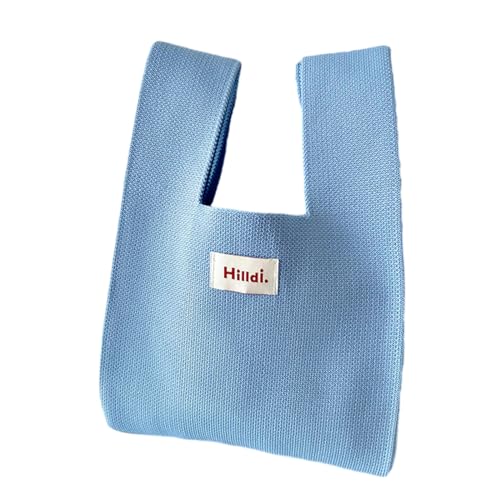 Geavonyg Lady Geldbeutel Tasche Große Kapazität Vielseitige Handtasche Handy Tasche Für Mädchen Frauen Feste Farbe Häkelgestützter Freizeittasche Weiche Und Komfortable Berührung von Geavonyg