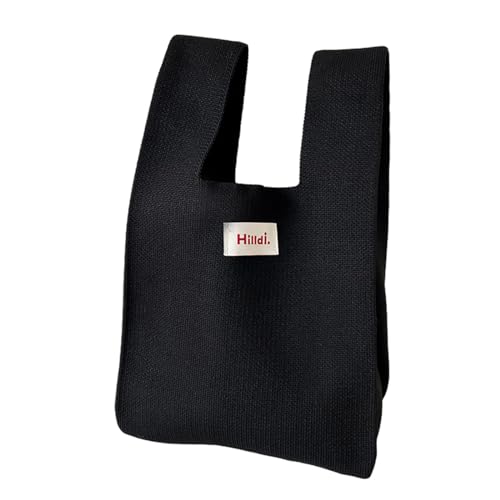 Geavonyg Lady Geldbeutel Tasche Große Kapazität Vielseitige Handtasche Handy Tasche Für Mädchen Frauen Feste Farbe Häkelgestützter Freizeittasche Weiche Und Komfortable Berührung von Geavonyg