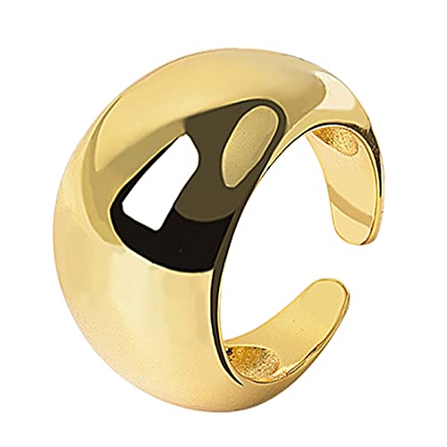 Geavonyg Legierung Klobig Breite Bands Ringe Einstellbarer Statement Offener Einfacher Charme Geometrische Minimalistische Party Schmuck Offene Ringe Für Frauen Schmuck von Geavonyg