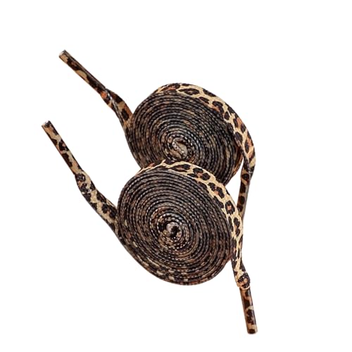 Geavonyg Leoparden Drucke Schnürsenkel 120 Cm Polyester Schuhspitze Für Erwachsene Kinder Einstellbare Flach Für Trainer Turnschuhe Ersatz von Geavonyg