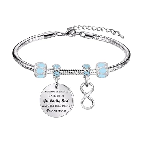 Geavonyg Modisches Perlenkettenarmband Unisex Ti Stahlschmuck Empfindliche Hautfreundliche Tägliche Verschleiß Geschenkperlen Charme Armband von Geavonyg