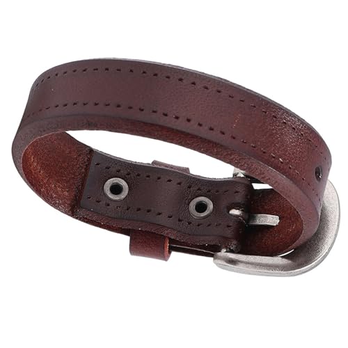 Geavonyg Multifauntal Perlen Lederarmband Mode Armband Einstellbar Für Partys Und Freizeitausflüge Täglich Kee Rock von Geavonyg