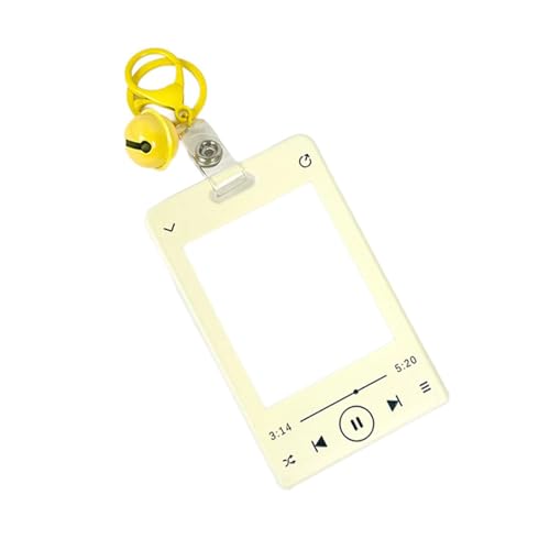 Geavonyg Music Player Themenkartenhalter Photokardhülsenbus Beschützer Mit Anhänger Keychain Photocard Mit Anhänger Keychain Music Player Themenkarte Für Frau von Geavonyg