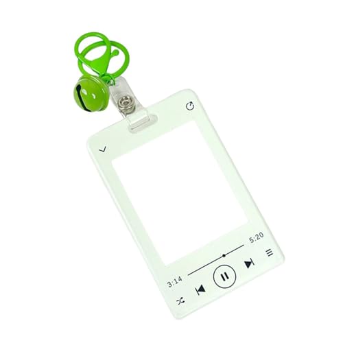 Geavonyg Music Player Themenkartenhalter Photokardhülsenbus Beschützer Mit Anhänger Keychain Photocard Mit Anhänger Keychain Music Player Themenkarte Für Frau von Geavonyg