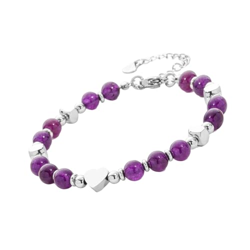 Geavonyg Naturstein Perlenarmband Handgefertigt Mit Echten Edelsteinen Verstellbarer Handgelenkschmuck Accessoire Für Frauen Männer Handgefertigt Naturstein Schmuck von Geavonyg