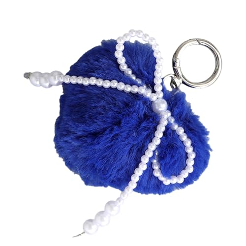 Geavonyg POMS POMS Keychain Künstliche Pelze Ball Schlüsselanhänger Kunstpelze Pompoms Schlüsselbeutel Anhänger Pendellasche Charme Auto Schlüsselringe Bag Accessoires Charms Charms von Geavonyg