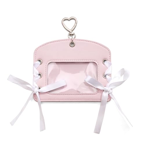 Geavonyg PU Photokard Brieftasche Mit Bogenakkentiner Leichter Multi Slot Speicher Für Fachkräfte Modische Retro Kartenkoffer Für Die Städtische Verwendung von Geavonyg