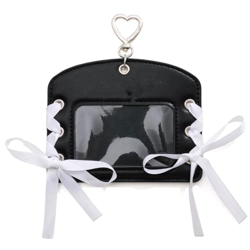 Geavonyg PU Photokard Brieftasche Mit Bogenakkentiner Leichter Multi Slot Speicher Für Fachkräfte Modische Retro Kartenkoffer Für Die Städtische Verwendung von Geavonyg