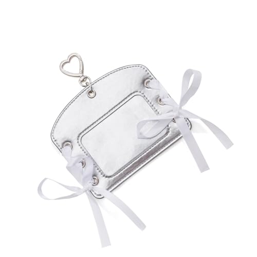 Geavonyg PU Photokard Brieftasche Mit Bogenakkentiner Leichter Multi Slot Speicher Für Fachkräfte Modische Retro Kartenkoffer Für Die Städtische Verwendung von Geavonyg