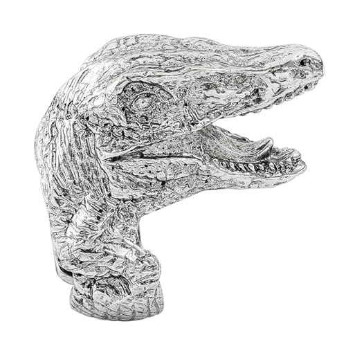 Geavonyg Persönlichkeit Wolf Kopfringe Für Motorräder Party Domineering Coole Punk Silber Ringe Für Herren Schmuckzubehör Kreativ von Geavonyg