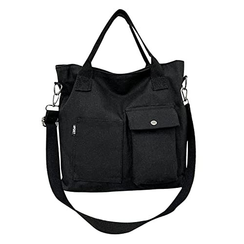 Geavonyg Retro Umhängetasche Leinwand Einkaufshandtasche Tasche Für Frauen Mädchen Crossbody Canvas Taschen Für Frauen von Geavonyg