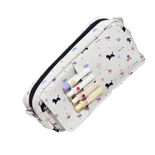 Geavonyg Schöne Welpen Bleistiftkoffer Großer Kapazität Stiftbeutel Cartoon Elefantenhalter Für Marker Art Supplies Aufbewahrung Welpen Bag Box Elefant Stiftschule Bürovorräte von Geavonyg