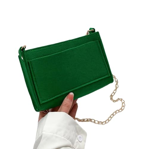 Geavonyg Square Bags Crossbody Bag Trendy Filzkette Freizeit Für Mädchen Frauen Mode Kosmetik Wasserdichte Und Langlebige Aufbewahrungstasche von Geavonyg