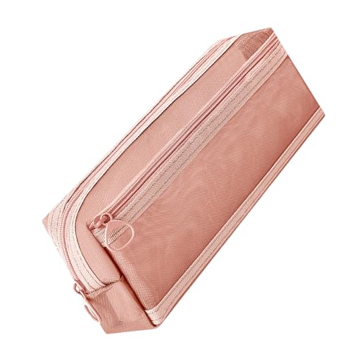 Geavonyg Stiftkoffer Clear Bleistiftbeutel Große Kapazität Doppelschichten Meshes Organisatoren Meshes Klare Doppelschichten Mesh Organisatoren Klar von Geavonyg