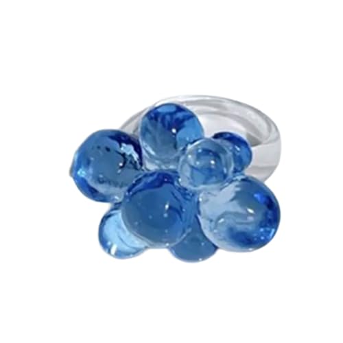 Geavonyg Stilvolle Perlen Acrylringe Bequemes Einzigartiges Handaccessoire Für Tägliche Verschleiß Und Verschiedene Anlässe Die Mode Sammeln von Geavonyg