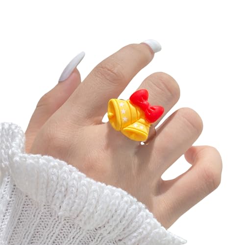 Geavonyg Stylische Weihnachts Cartoon Ringe Weihnachtsfeier Accessoire Verbessert Den Urlaubs Charme Auf Partys Und Besonderen Anlässen Festival Accessoires von Geavonyg
