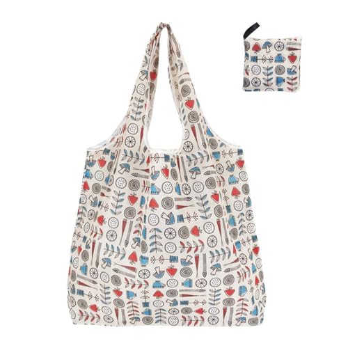 Geavonyg Tragbare Wiederverwendbare Einkaufstasche Mit Großer Lagerkapazität Faltbar Und Waschbarer Lebensmittelgeschäft Für Mehrzweck Nutzung Outdoor Camping von Geavonyg