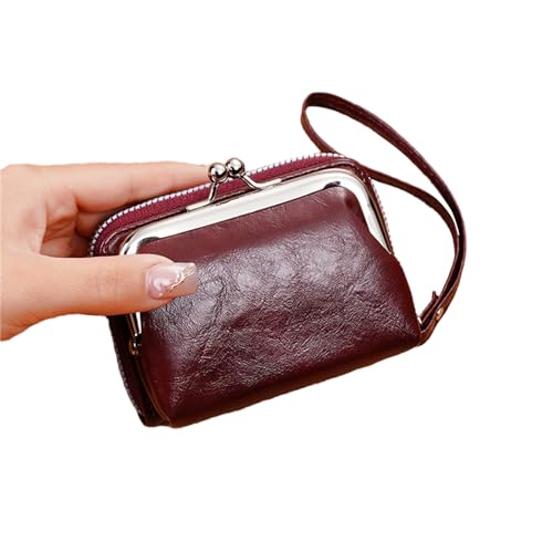 Geavonyg Trendy Damen Clutch Wallet Wallet Mode PU Leder Mehrere Kartensteckplätze Und Sichere Hase Schließe Geldbeutel Für Geldbeutel von Geavonyg
