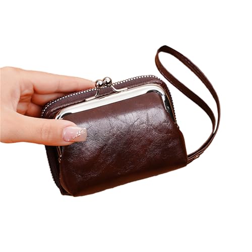 Geavonyg Trendy Damen Clutch Wallet Wallet Mode PU Leder Mehrere Kartensteckplätze Und Sichere Hase Schließe Geldbeutel Für Geldbeutel von Geavonyg