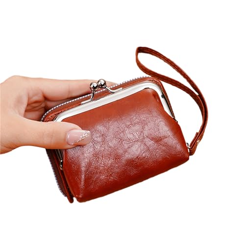 Geavonyg Trendy Damen Clutch Wallet Wallet Mode PU Leder Mehrere Kartensteckplätze Und Sichere Hase Schließe Geldbeutel Für Geldbeutel von Geavonyg