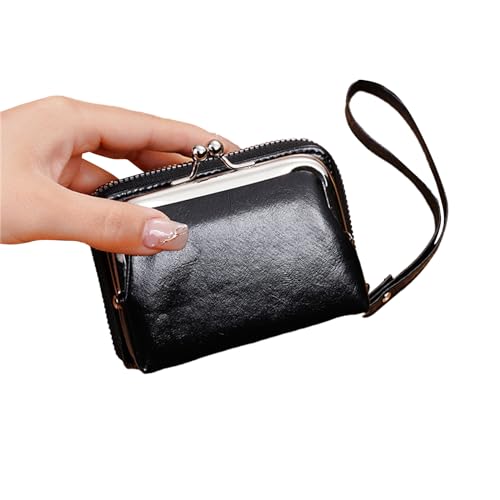 Geavonyg Trendy Damen Clutch Wallet Wallet Mode PU Leder Mehrere Kartensteckplätze Und Sichere Hase Schließe Geldbeutel Für Geldbeutel von Geavonyg