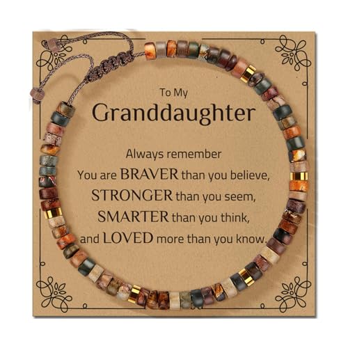 Geavonyg Vielseitiges Einstellbares Armbandhandwerk Aus Stein Enthält Ein Segen Karten Accessoir von Geavonyg