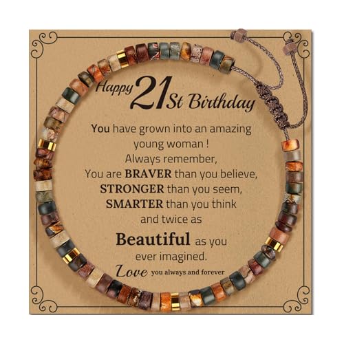 Geavonyg Vielseitiges Einstellbares Armbandhandwerk Aus Stein Enthält Ein Segen Karten Accessoir von Geavonyg