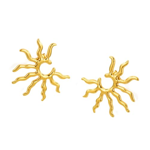 Geometrische Sonne Ohrringe Gold Styles Drop Ohrringe Bequeme Verschleiß Für Trendige Modeliebhaber Täglich Nutzung Himmels Ohrring Drop Ohrring von Geavonyg
