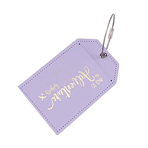 Gepäck TAGES PU Ledertasche Mit Stahlschleifen Koffer Reiseetikettenkarte Für Frauen Mann PU Leder Koffer Mit Stahlschleife von Geavonyg