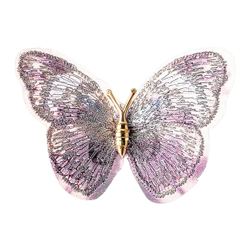 Gestickte Schmuckschmucklegierungskonstruktion Mit Gestickten Butterfly Schmucklegierung Entwickelte Designs Für Partys Oder Ungezwungene Styling Eleganter Legierung Brosche von Geavonyg