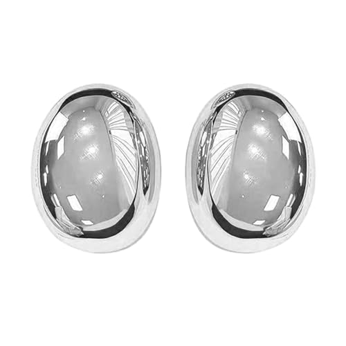 Gold/Silber Clip Ohrring Einzigartige Elliptische Kugelohrohrschstene Glatte Oberflächen Ringe Vielseitige Party Schmuckzubehör Unisex Ball Studs von Geavonyg