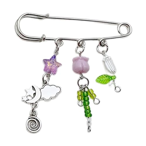 Gothic Brosch Cloud Moon Anhänger Revers Pin Funzentierter Star Brosch Mode Hemd Hemdkragen Accessoire Für Tägliche Kleidung Täglich von Geavonyg