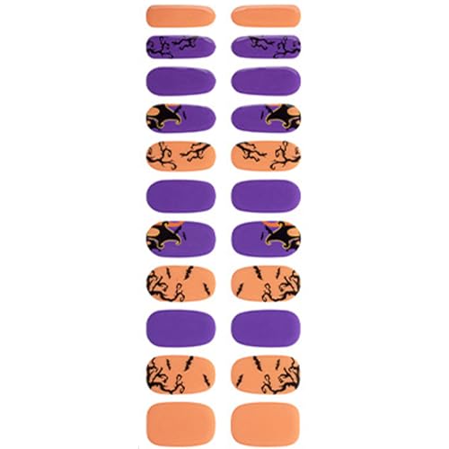 Halbhärtete Gele Nails Strips Halloween Aufkleber Polieren Polizi von Geavonyg