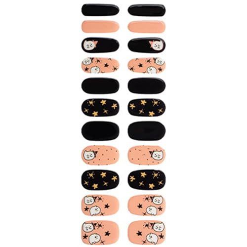 Halbhärtete Gele Nails Strips Halloween Aufkleber Polieren Polizi von Geavonyg