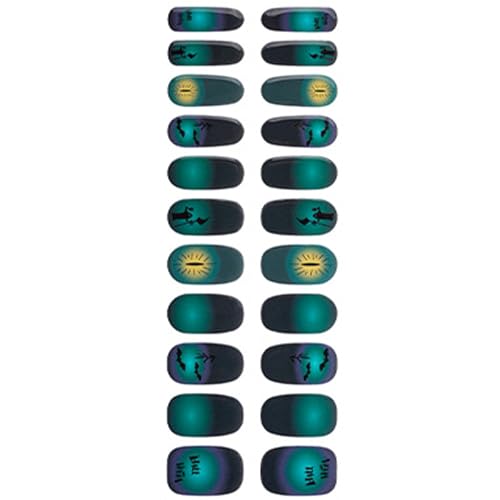Halbhärtete Gele Nails Strips Halloween Aufkleber Polieren Polizi von Geavonyg
