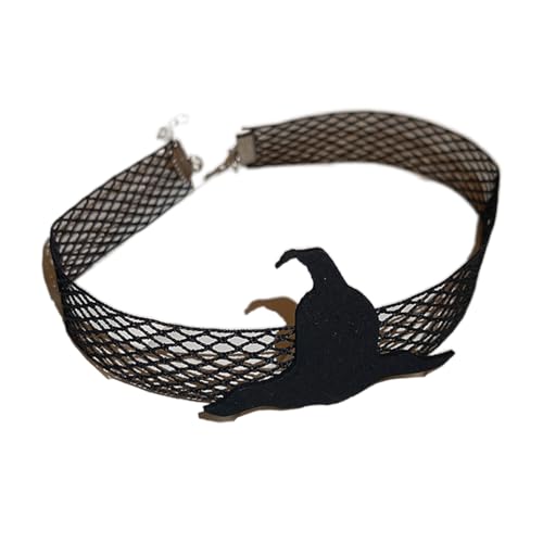 Halloween Choker Für Frauen Mädchen Elegant Schwarze Spitze Cooler Steampunk Spiders Kragen Halskette Juwely Geschenk Frauen Gothic Halloween Schwarz Netto Leicht Und Komfortabel von Geavonyg