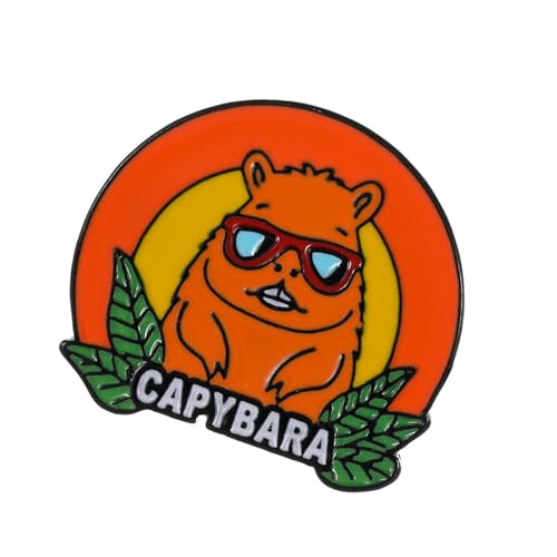 Handgefertigte Capybaras Brosche Für Frauen Tierische Reversnadel Mode Accessoire Rucksack Dekoration Kleidung Accessoire Capybara Schmuck Schmuck von Geavonyg