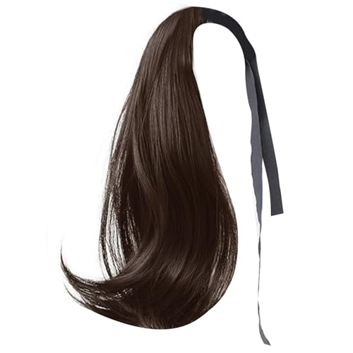 Hitzebeständige Fasermitte Locky Pferdeschwanzhaarstück Mit Verstellbarem Elastizitätsband Für Frauen Alltag Tragen Lockige Pferdeschwanzperücken Für Frauen von Geavonyg